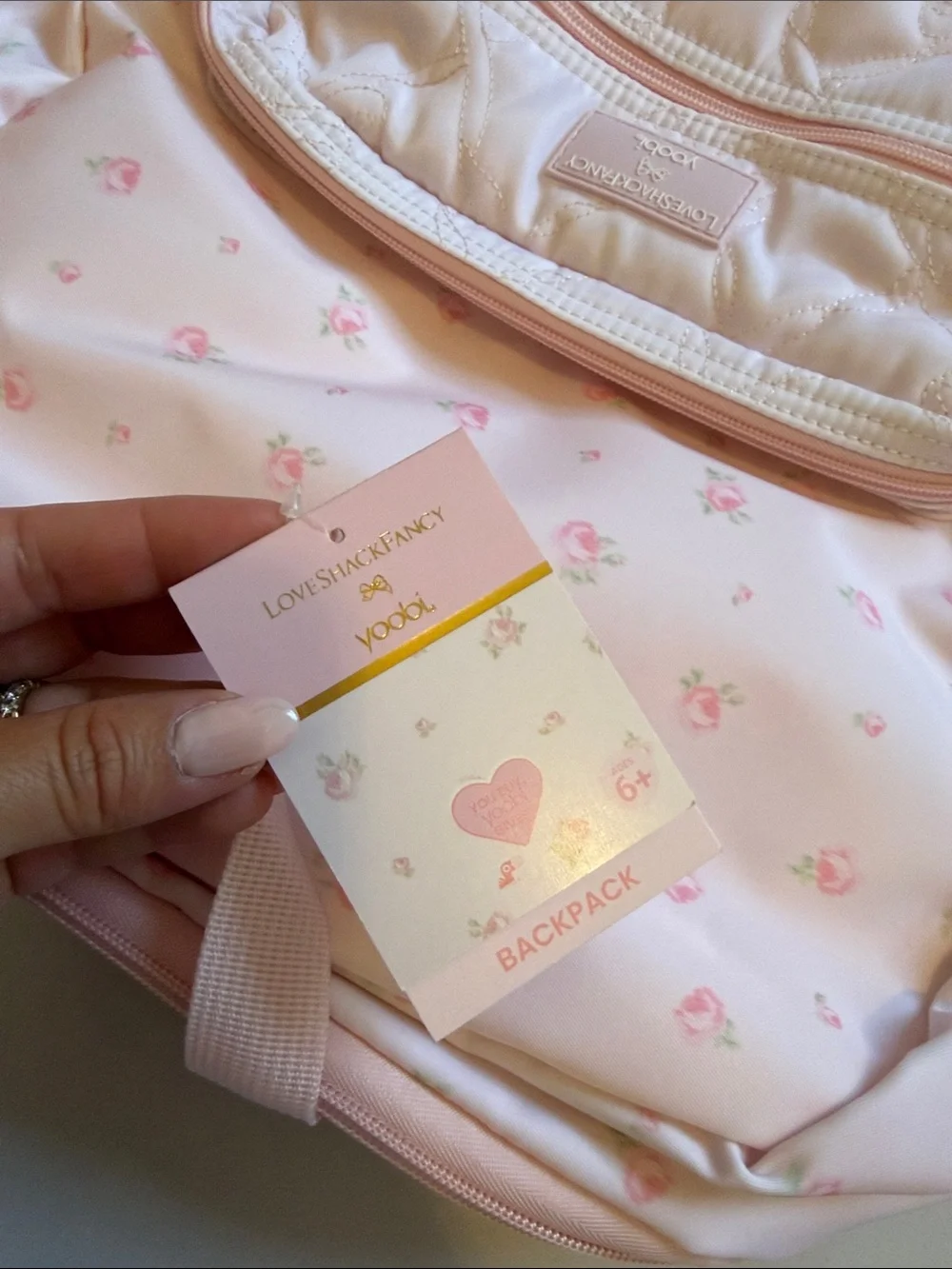 LoveShackFancy x Target Pink Floral Kids Backpack & Matching Stationery Set